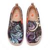 UIN Walking Casual Starry Size Cm Women's Slip-On Loafers, Shoes, Shoes, Night, 23.0