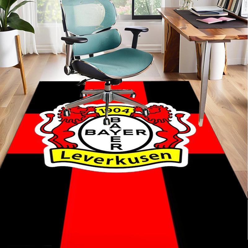 Fußballverein Wappen Löwe Büro Teppich Stuhlmatte, Spielteppich, Geeignet für Eingangsbereich, Schlafzimmer, Wohnzimmer, Schreibtisch, Weihnachtsgeschenk