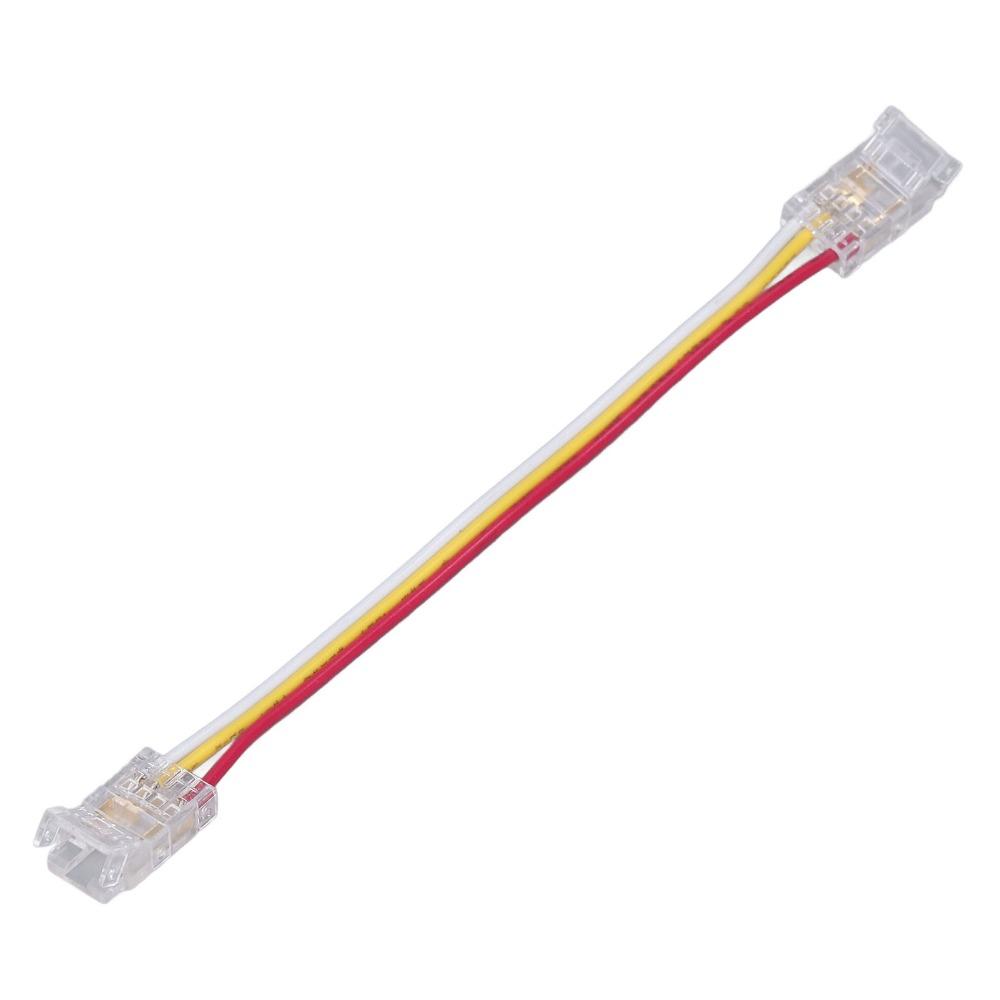 10pcs 3Pin LED Light Strip Connectors 8mm/10mm Light Strip Connectors  For Warehouse