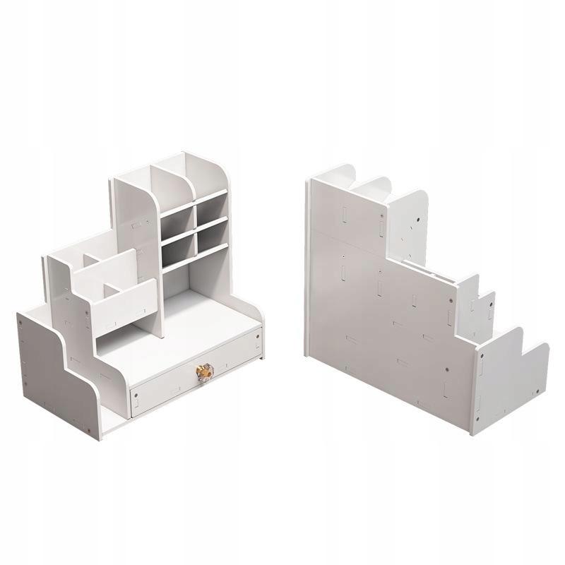 Desk Organizer With A Compartment For Books And Crayons