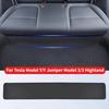 Rear Seat Lower Protective Mat for Tesla Model 3 Y Full Surround Cushion Protector Anti-Dirty Kick Pad Leather Car Accessories