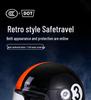 3C Certified Retro Fiberglass Full Face Helmet for Motorcycles and Scooters
