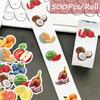 500 Stück/Rolle Frische Früchte Kinder Belohnungsaufkleber - DIY Sammelalben Album Dekor Siegel Etiketten Abziehbilder