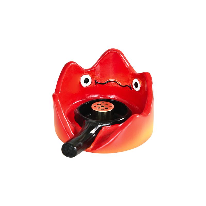 Anime Peripheral Howl s Mobile Castle Cartoon Cute Calcifer Incense Holder Desktop Decoration