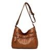 Fashion Soft Leather Crossbody Bag for Women 2024 Casual Female Multi Pocket Messenger Bags Retro Handbags Ladies Shoulder Bags