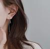 Fashion Silver Color Tassel Drop Earrings For Women Long Dangle Earring Piercing Line Accessories Thin Mini Trendy Ear Jewelry