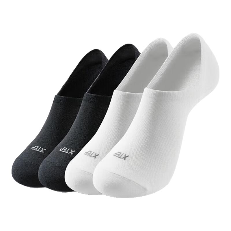 

Xtep Men s Breathable Sport Boat Socks (4-Pack) One Size