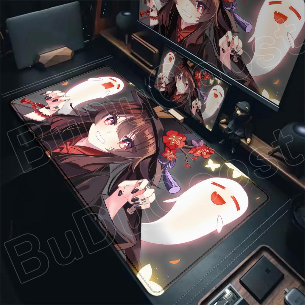 Kawaii gamer Genshin Impact Hu Tao Mouse pad HD Printing Office accessories desktop protection pad XXL Large desk mat Laptop Pad