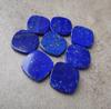 Lapis Lazuli Cushion Coin Shape Flat Back Gemstone | Calibrated Loose Gemstone for Jewelry Making & Wholesale