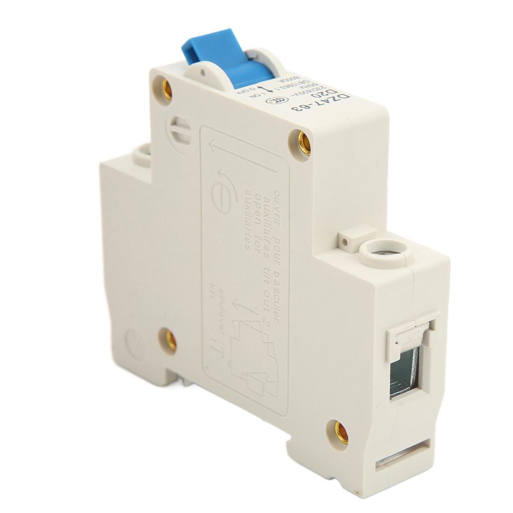 1P Miniature Circuit Breaker DIN Rail Mount Overload Protection Switch AC 230V 400V 20A