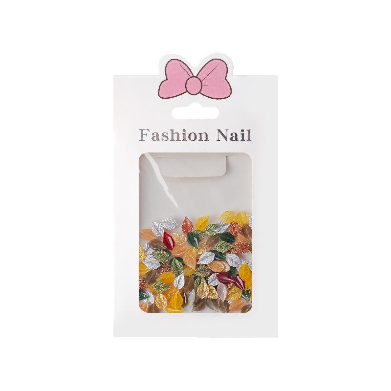 

Green Leaf & Flower Nail Art Charms Pack - 100 Resin Pieces for DIY