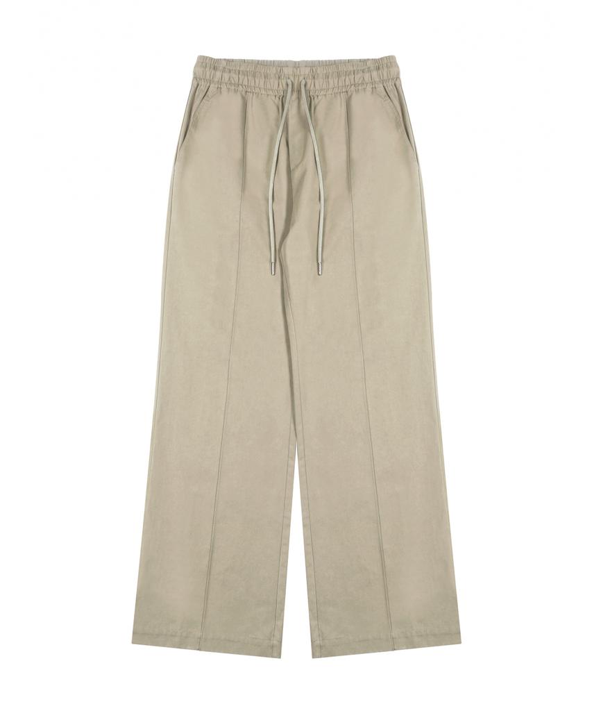 Nodeuyuumeon Cotton Relax Elastic Waist Pants [Beige]