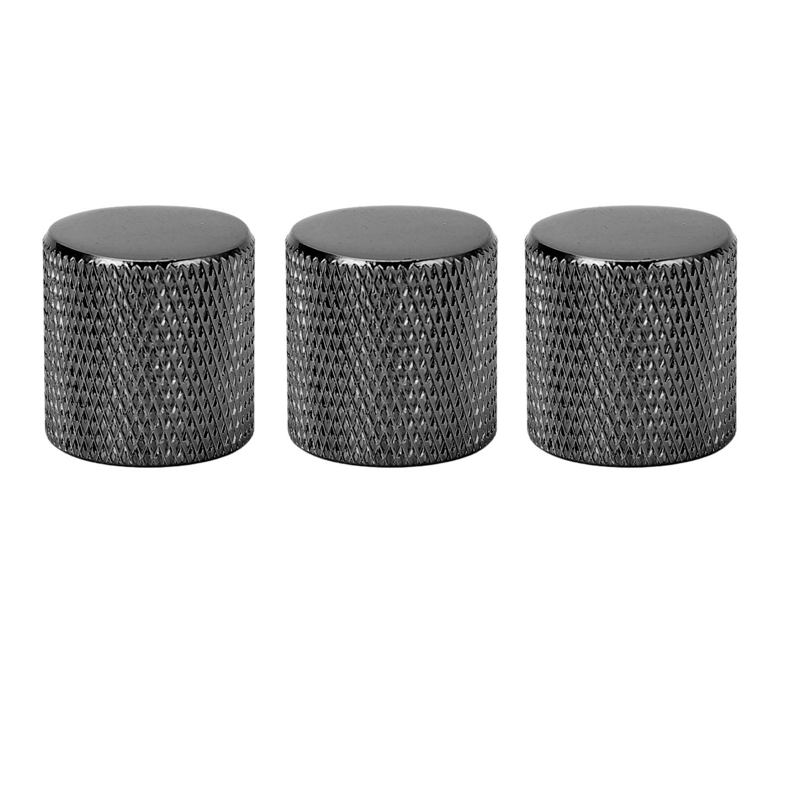 

3 шт. ручка громкости гитары металлическая электронная ручка управления для LP гитар AB потенциометры Black