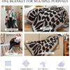 Double-Sided Cotton Woven Throw Blanket with Tassel Jungle Bohemian Style Tapestry Shawl Multi-Function Decorative Throws for Sofa Bed Armchair
