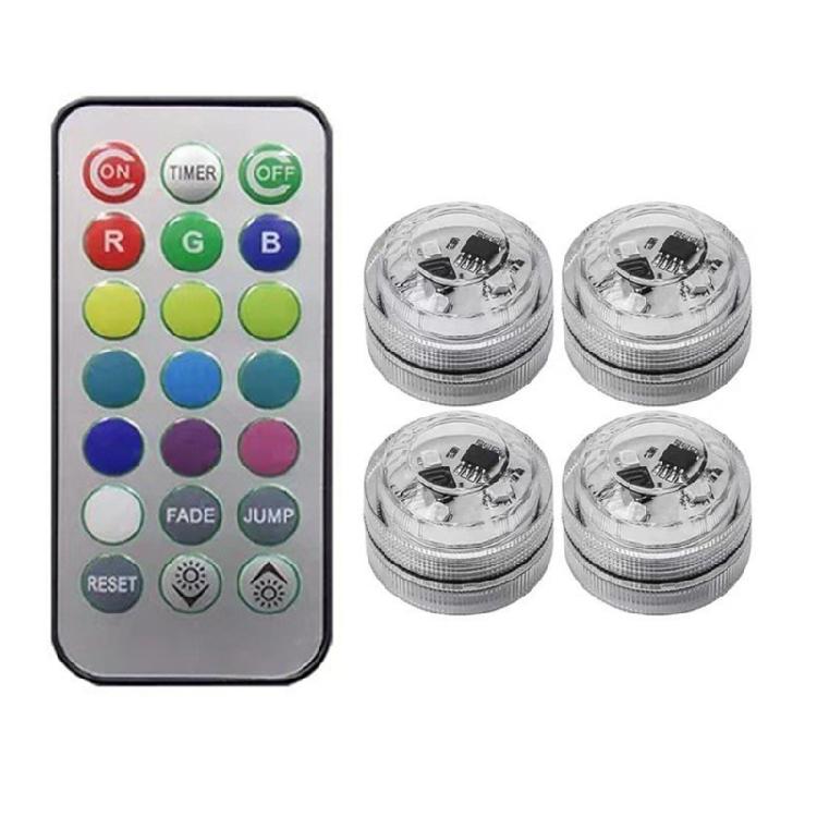 Adhesive Atmosphere Light Car Interior Ambient Light Auto Roof Light Wireless LED Lights Remote Control Decoration Lamp