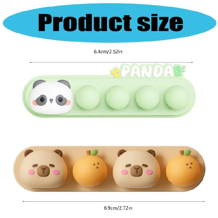 Silicone Cable Organizers Adhesive Cable Clip Featuring A Fun Panda Design Wire Holders Fixer For Tidy Workspaces