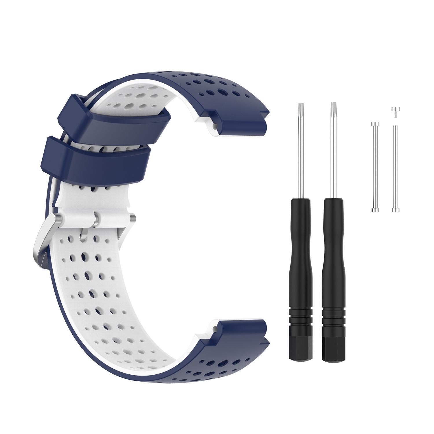 

Silicone Bracelet Replacement Steel Buckle Strap For Garmin-Forerunner 735xt/220/230/620/630 For Smart Watch Dropshipping темно-синього кольору