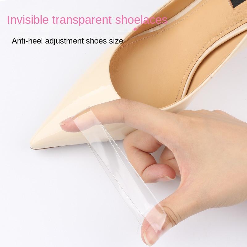 Fashion 1Pairs 10 Mm Invisible High Heels Bundle Shoelace Elastic High Heel Anti Slip Strap Women Anti-loose Shoelaces Shoes Accessories