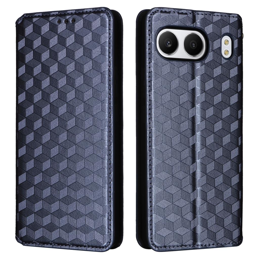 For OnePlus Nord 4 Wallet Case Rhombus Imprinted Leather Phone Cover