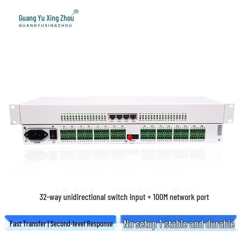 32-Channel Digital Optical Transceiver with 100M Ethernet
