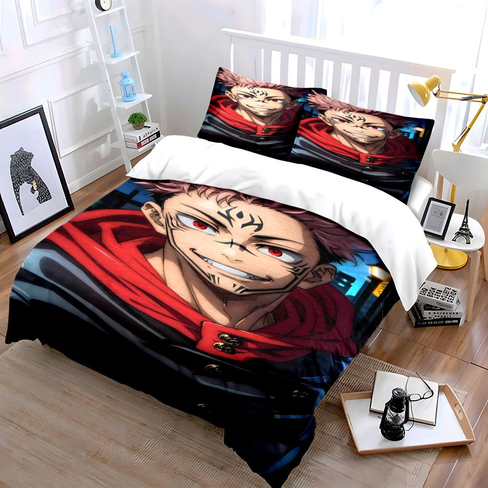 Red-eyed Animated Character. Bedding Sets Duvet Cover Sets Duvet Covers Pillowcases(1 * Duvet Cover 2 * Pillowcases Without Duvet Insert)
