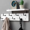 Wall Mounted Coat Racks with Storage Rack Multifunctional Clothing Organizers Hanger Hooks Portable Living Room Clothes Hangers