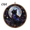Window Hanging Decor Black Cat Diamond Art Kits for Adults Beginners, DIY Material Package, Beginner Crafting Set Painting Craft Home Wall & Supplies