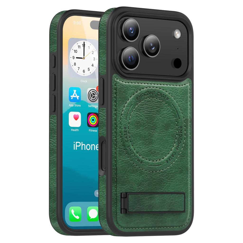 Per iPhone 11 12 13 14 15 16 17 Pro Ma/AIR 16E 16 15 Plus Custodia di Ricarica Wireless Custodia in Pelle per Telefono Cover Protettiva