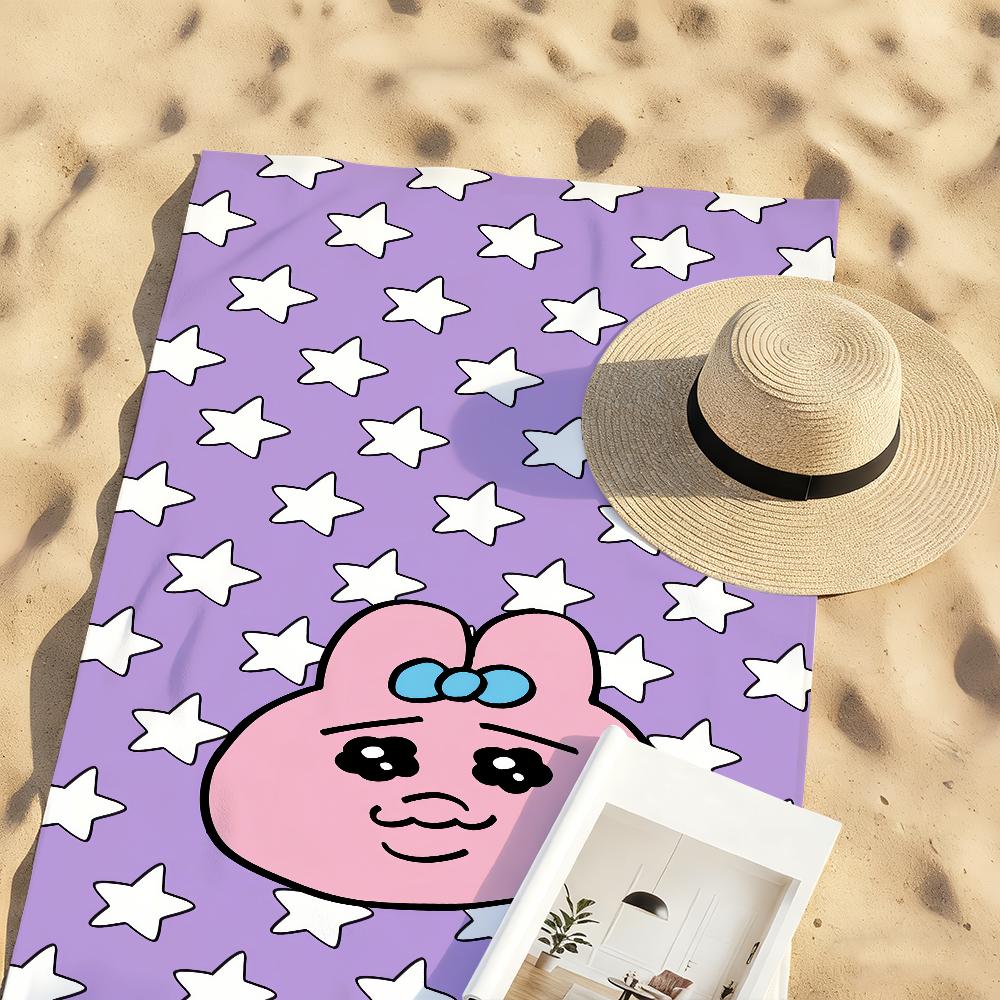 Cute O-Opanchu Fashion U-Usagi Towel Soft Pool Gift For Travel Gym Shower Camping Quick Dry Sports Large Beach Towels
