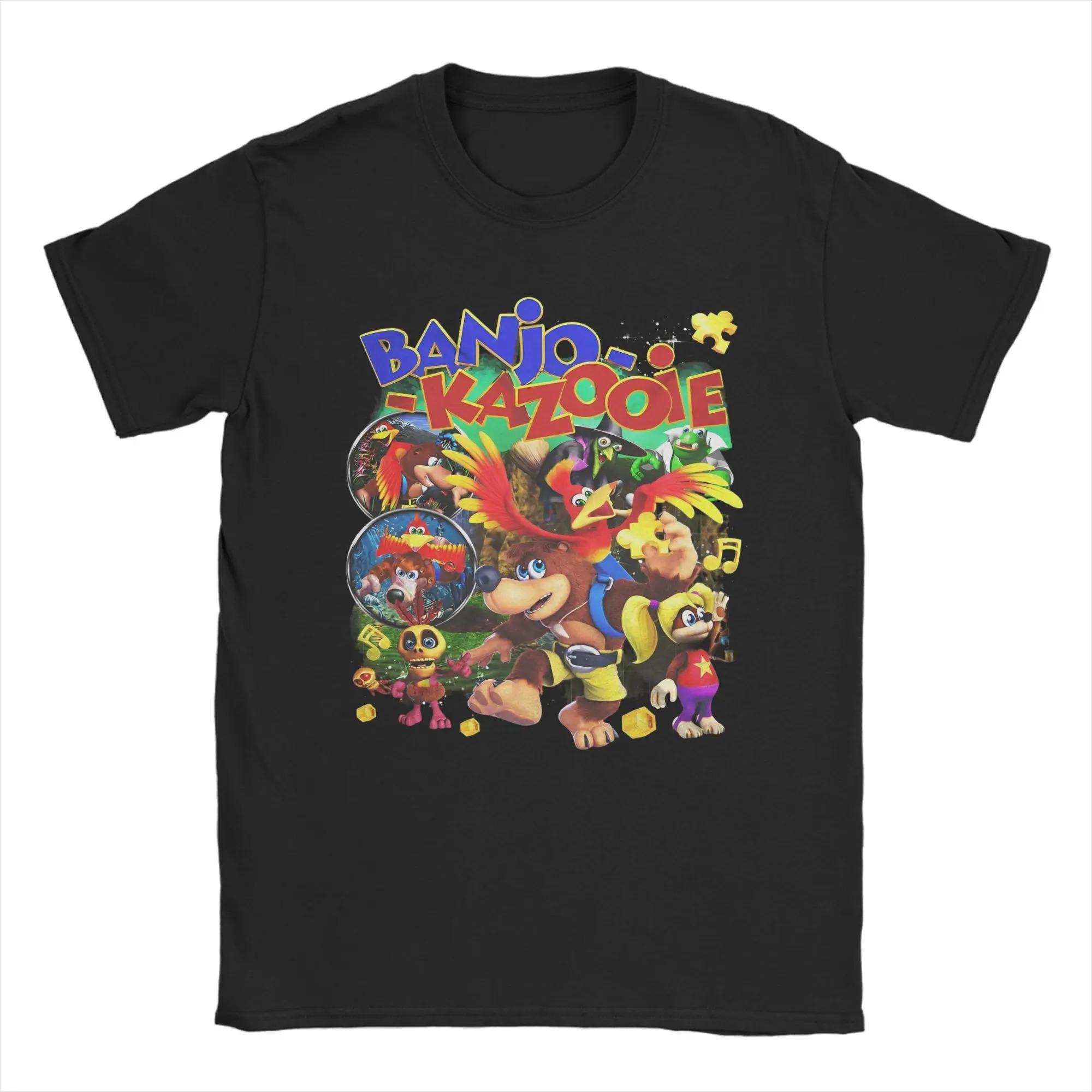 

Couple T Shirt Banjo Kazooie Game Funny T-Shirts Hipster Beach Tee Shirt Y2K Funny Print Cotton Best Selling Round Neck soft tee M