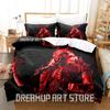 3D Print Svdden Death Bedding Set Single Twin Full Queen King Size Bed Set Adult Bedroom Duvetcover Sets Anime Bed Sheet Se
