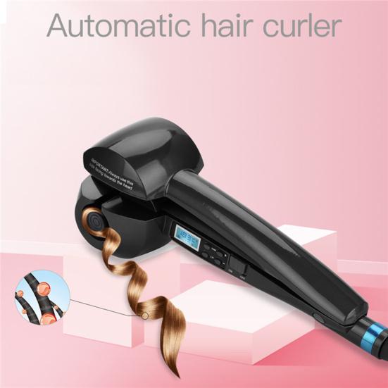 LCD Display Ceramic Heating Automatic Hair Curler Electric Hairstyling Tool