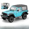 Simulation 1:24 Jeep Wrangler Metal Off Road Vehicle Model Hook Stretch Disassembly Top Canopy Boy Car Toy Gift Miniature