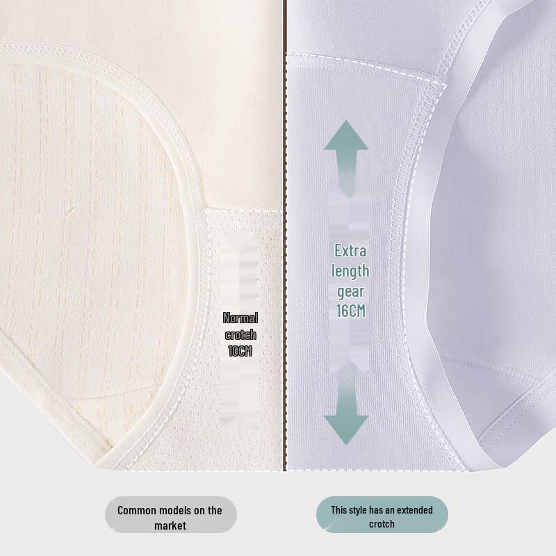 Duoduo Cotton Women's High-Waist Tummy Control 4-Pack Panties