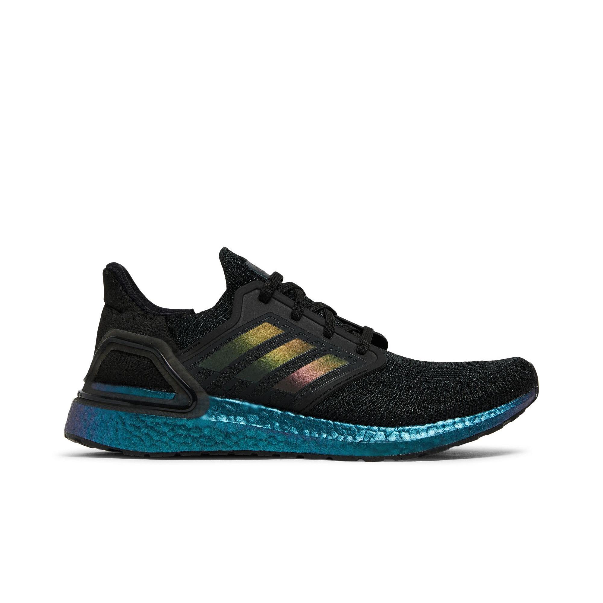 Adidas UltraBoost 20 `Black Signal Cyan`