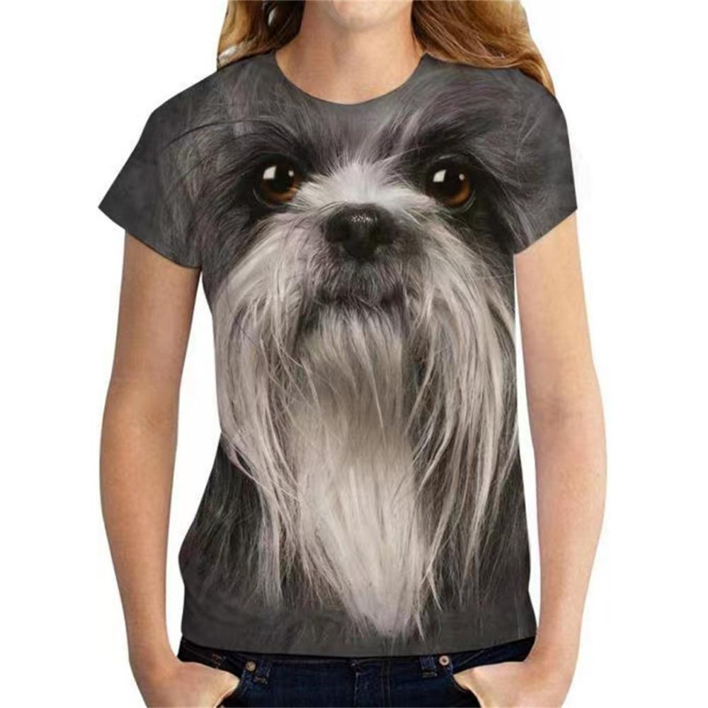 New Summer 3D Printing for Women Cute Cat Fashion 2025 New Harajuku Animal Short Sleeve Oversized