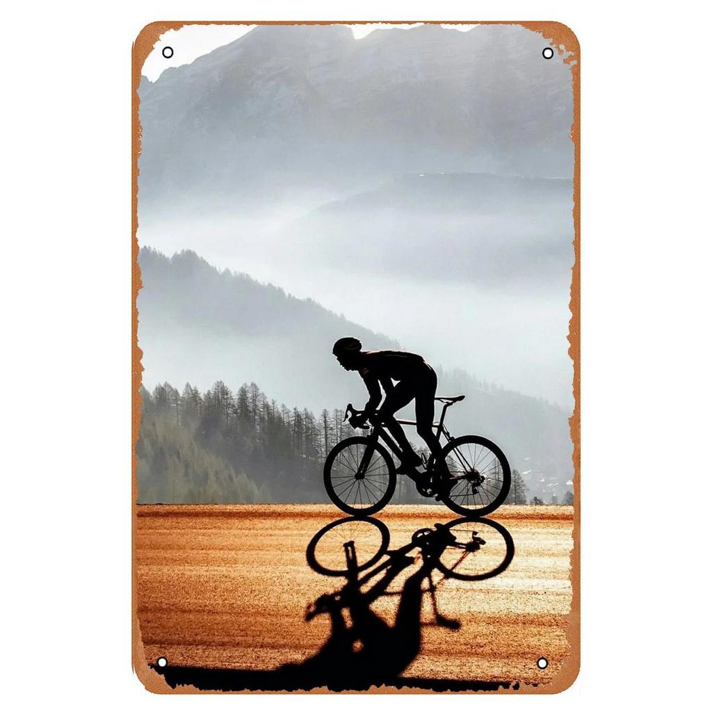 Cycling Metal Tin Signs Bike Ride Wall Decoration Plaque Vintage Art Poster Iron Painting for Man Cave Home Cafe Garden Club Bar