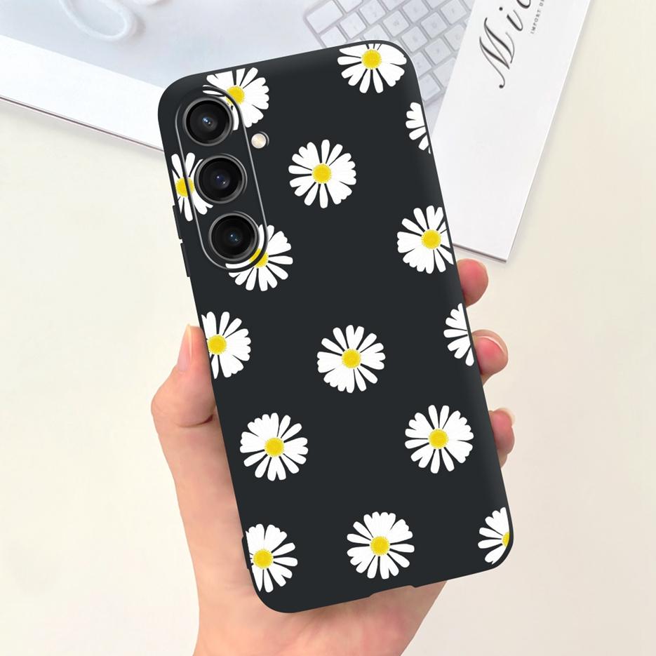 For Samsung Galaxy A55 Case Pretty Cartoon Girls Sunflower Cover Soft TPU Phone Case For Samsung A15 A25 A35 A55 5G Fundas Coque