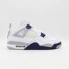 DH6927-140 Nike Air Jordan 4 Midnight Navy Grigio Fumo Chiaro Rosso Fuoco (Uomini)