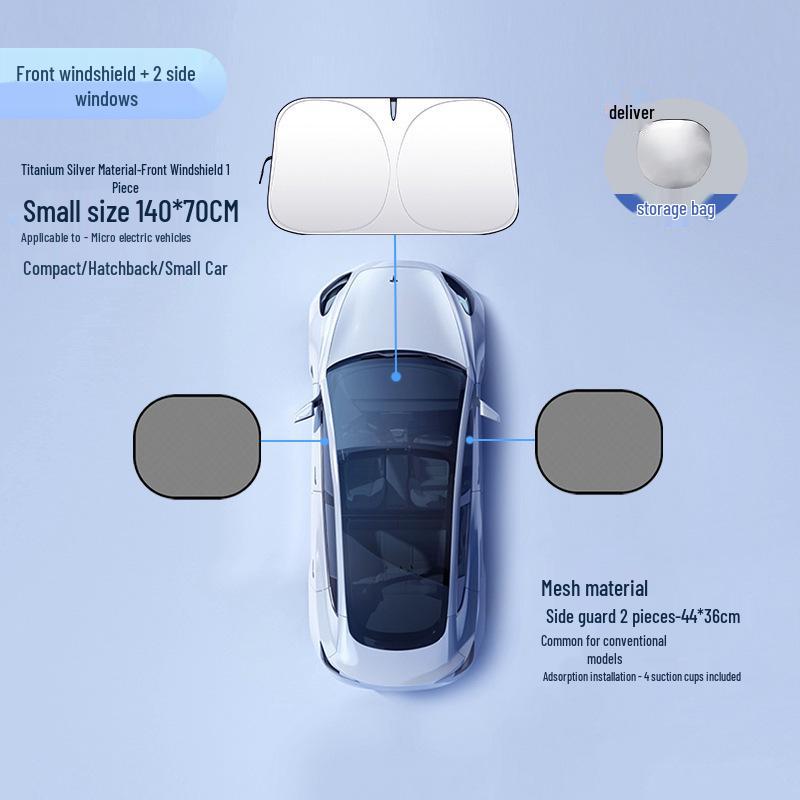 Car Sunshade Front Windshield: Sun Protection & Heat Insulation