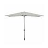 Marbueno Steel Parasol 8 Ribs 200x300 Cm White Polyester Garden Pool Terrace