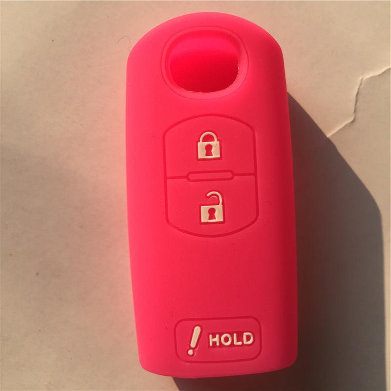 Silicone rubber car key Case Cover for Mazda 2 3 5 6 CX5 CX-5 M2 M3 M5 M6 GT 2015 2016 Smart remote key 3 button