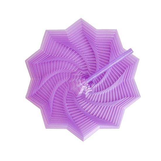 Yousheng Expanded Sensory Fidget Star 3D Printed Spinning Tower Fidget Toy Flexible Spiral Star with Handle for Stress Relief Office Desk Accessory