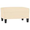 349349 vidaXL Repose-pied Crème 70x55x41 cm Tissu