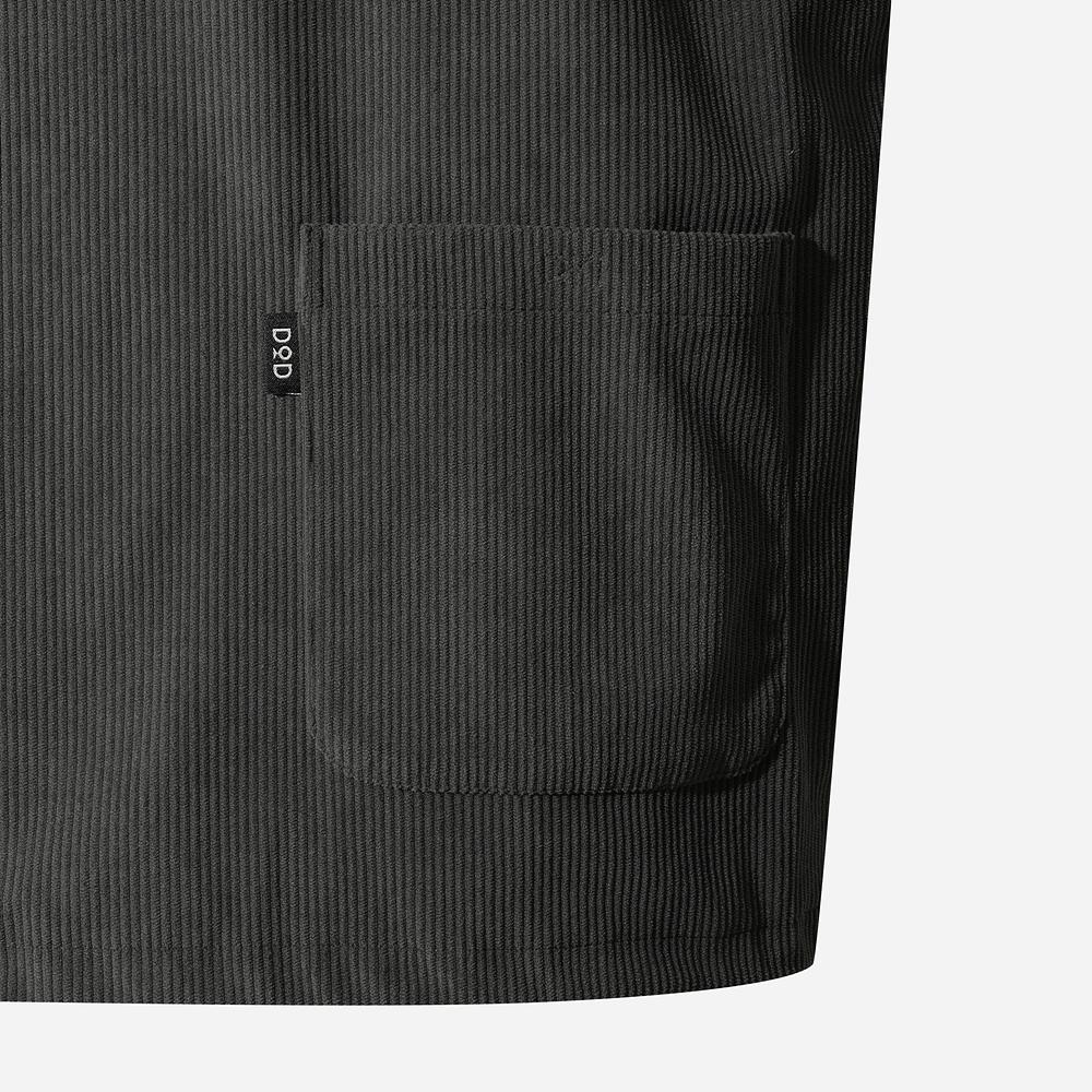 Dod Grainfield Corduroy Half-Zip Anorak (D.Charcoal Grey)