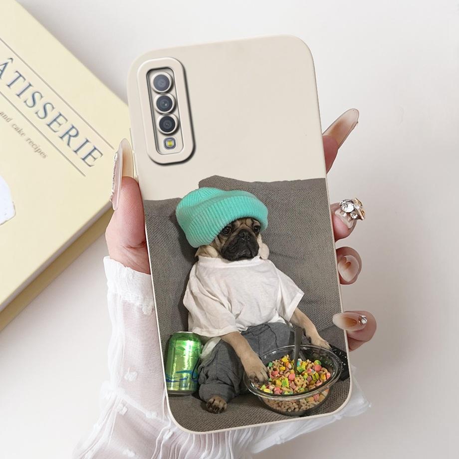 

Case For Samsung Galaxy A7 (2018) SM-A750F Soft Liquid Silicone Back Cover For Samsung A7 2018 A 7 Funda Rabbit Cat Panda Capa Galaxy A7 2018