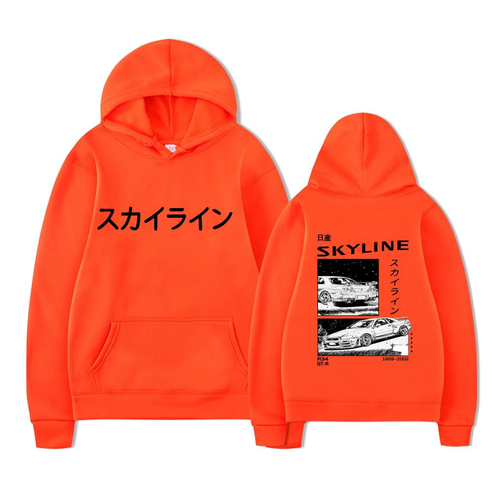 Anime Drift AE86 Initial D Sweatshirt with Double-sided Street Fashion Casual Hoodie