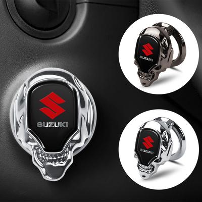 Car Emblem Start Stop Button Cover Auto Ignition Switch Protection Decor For Suzuki Jimny New Alto Swift Tianyu SX4 Ruiqi Baleno