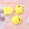 10Super Soft Cute Cartoon Chick Slow Rebound Squishy, Hand Squeeze Fidget Toy For Adult Stress Anxiety Relief Home Office & Gift