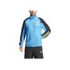 Adidas Performance Stand Collar Zipper Fashion Jacket Men Jacket Blue IS7282